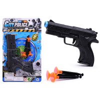 Пистолет "Первый выстрел" со стрелами на присосках, на листе