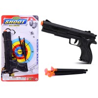 Пистолет "Легкий выстрел" со стрелами на присосках, на листе