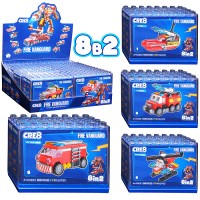 Конструктор "Робот-пожарный" 8 в 1 в коробке