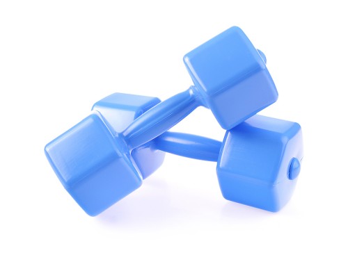 Гантели пластмассовые 0,5кг (2 шт.) с наполнителем