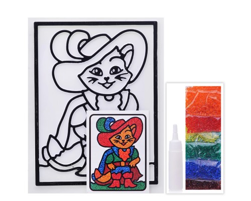 Насыпь-наклей "Кот в сапогах"