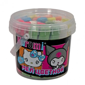 Мел цветной "Куроми" 20 шт. в ведерке