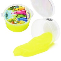 Слайм "Стекло" желтый неон 50 гр,