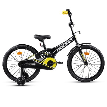 Велосипед 18" Rocket Phoenix, цвет черно/желтый