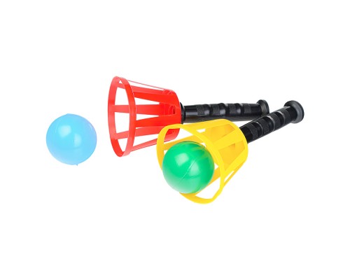 Поймай мяч 2 игрока (2 корзинки с ручками +2 мячика)