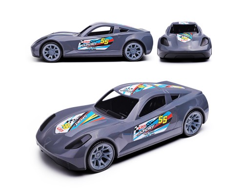 Машинка Turbo "V-MAX" серая 40 см