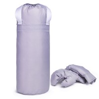 Набор детский игровой (перчатки, груша 50 см.) Оксфорд (серый)