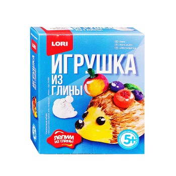 Игрушка из глины "Ежик"
