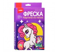 Фреска. Картина из песка "Лошадка"
