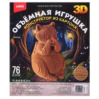Конструктор из картона. Объёмная игрушка "Енотик"