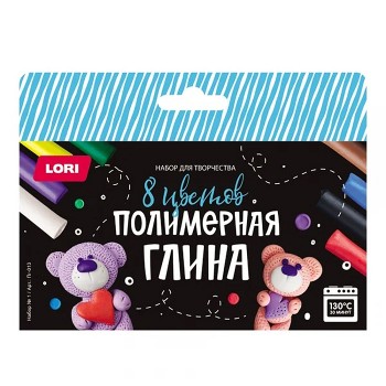 Полимерная глина. Набор №1, 8 цветов