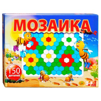 Мозаика Пчелка 120 элементов в коробке
