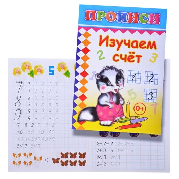 Книга прописи. Изучаем счет