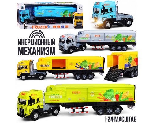 Машина "Фура- Авторефрижератор" (свет,звук) в коробке