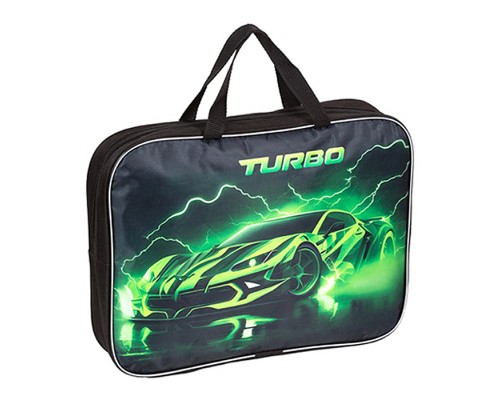 Папка для тетрадей, ИЗО и технологии "Turbo" A4 (35x27x7 см) текстильная