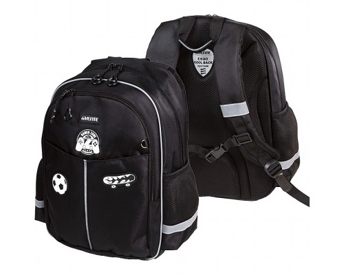 Рюкзак "Lifestyle. Adventure Zone" школьный 37x28x16 см (16 л) 500 г, плотный износостойкий полиэстер с водоотталкивающей пропиткой и rip-stop, 2 отделения на молнии (одно с уплотненным отделением для ноутбука до 15 дюймов и книг и карманом для 
