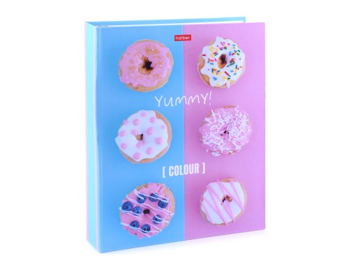 Тетрадь 160л А5ф на 4-х кольцах "Yummy!" в индив.упак.
