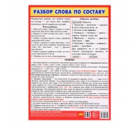 Плакат Разбор слова по составу