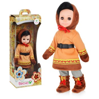 Кукла Мальчик, в костюме народов Севера 30см