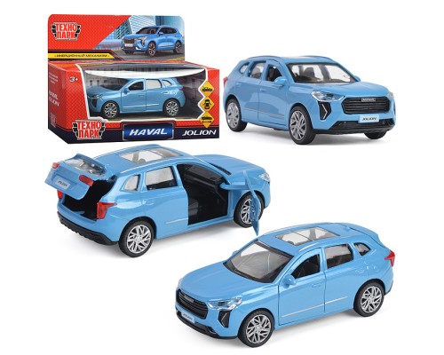 Машина металл Haval jolion 12 см, (двери, багаж, синий) в коробке