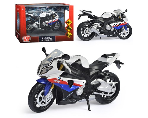 Модель металл BMW s1000rr Мотоцикл, 17 см, вращающийся руль, подвеска