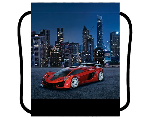Мешок для обуви Blue car, 420х340 мм, ОПП-пакет