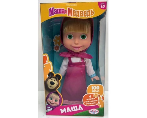 Кукла Маша и Медведь 25см, озвуч,
