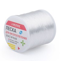 Леска для бисероплетения "Elastic Line" 0,4 мм x 200 м, эластичная, прозрачная, на катушке
