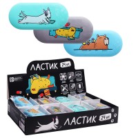 Ластик "Городские истории" шоу-бокс, 24 шт., ассорти, полноцветная печать