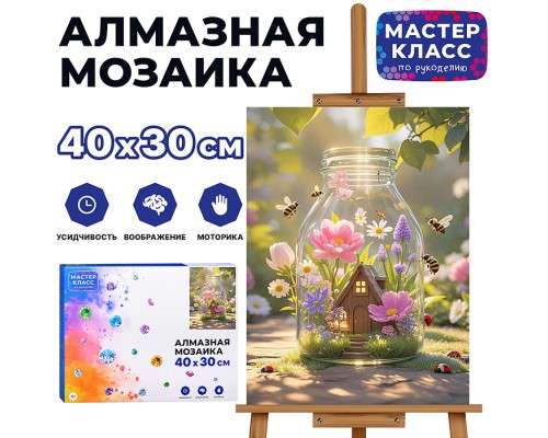 Мозаика алмазная "Домик Эльфа" 30*40 см