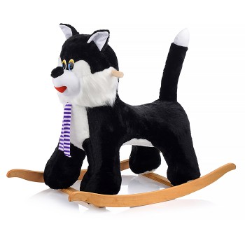 Качалка Кот, цвет черный