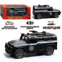 Чёрная инерционная машинка ДПС die-cast , 1:32