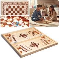 Игра 3 в 1 нарды, шашки, карты 400х200х45