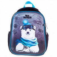 Рюкзак Ergonomic mini "Bear travel" 35х27х13см EVA материал нагрудная стяжка светоотраж. 1 отделение 2 кармана и 1 потайной на спинке в комплекте с термосумкой