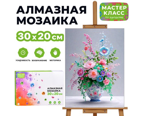 Мозаика алмазная "Летний букет"