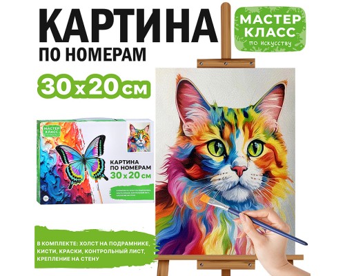 Картина по номерам "Необыкновенный взгляд" 30х20 см.