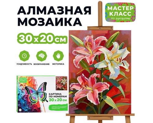 Картина по номерам "Лилии" 30х20 см.