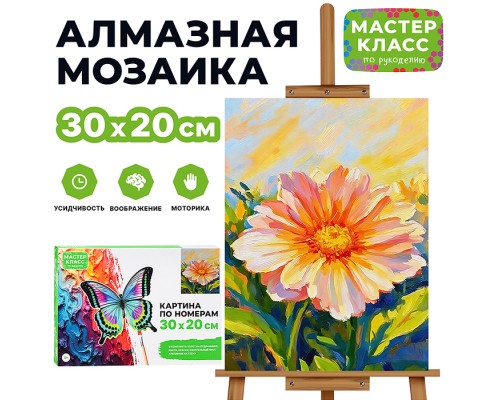 Картина по номерам MKR3020-153 "Полевой цветок" 30х20 см.