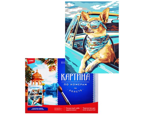 Картина по номерам холст на подрамнике 30х40 "Малышка на стиле"