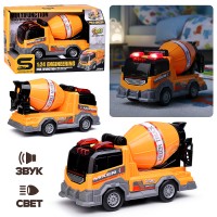 Машина  "Бетономешалка" 1:24 (свет, звук) в коробке