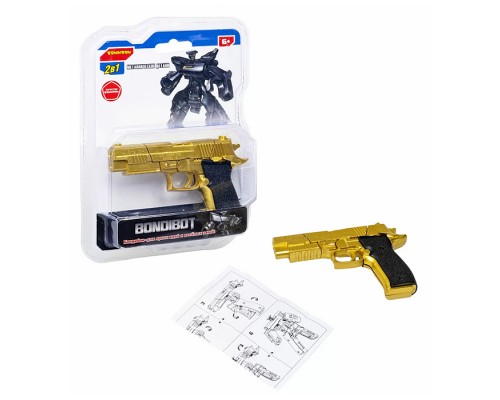 Трансформер 2в1 Bondibot. Робот-пистолет Sig Sauer Р226 золотой