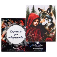 Картина по номерам 30х40 "Красная шапочка" (24 цвета)