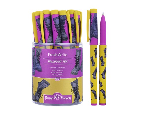 Ручка шариковая "FreshWrite. Boots. Синие ботинки" 0.7 мм, синяя