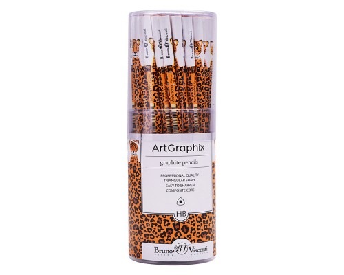 Карандаш чернографитовый "ArtGraphix. Fun. Леопард" НВ (пластиковый корпус)