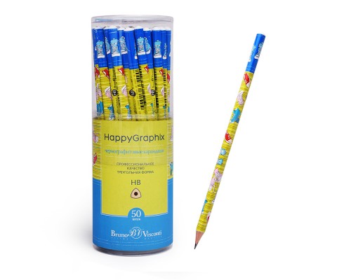 Карандаш чернографитовый "HappyGraphix. Кеды" НВ
