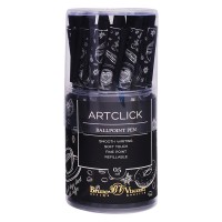 Ручка шариковая "ArtClick. Черный кофе. Время" 0.5 мм, синяя