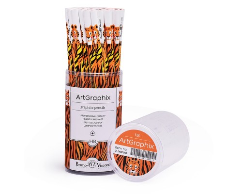 Карандаш чернографитовый "ArtGraphix. Fun. Тигр" НВ (пластиковый корпус)