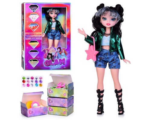 Модная кукла Glam Divas, Green Diva Хлоя с аксессуарами, 25 см