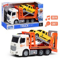 Машина "Car carrier" на батарейках, 1:14 (свет, звук) в коробке