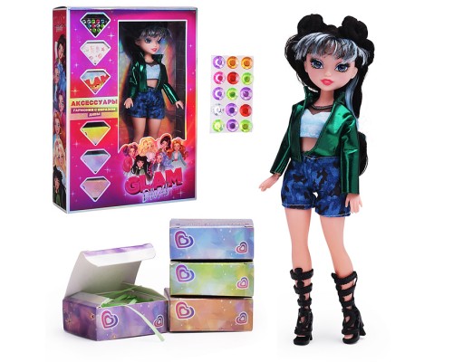 Модная кукла Glam Divas Roller Diva Рокси с аксессуарами, 25 см